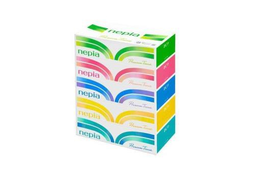  NEPIA Салфетки бумажные двухслойные Premium Soft спайка: 5упаковок по 180шт.), фото 1 