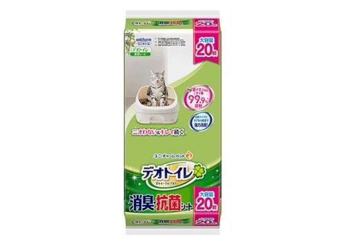  UNICHARM Пеленки для системного туалета Deo-Toilet антибактериальные 20 шт, фото 1 
