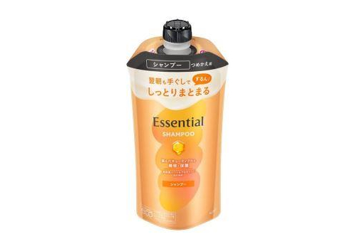  KAO Шампунь для сухих, вьющихся волос "Essential" разглаживающий кутикулу "Увлажнение" 300 мл, мягкая упаковка с крышкой, фото 1 