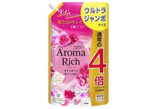  LION Кондиционер-ополаскиватель Aroma Rich Catherine для белья 1520мл, фото 1 