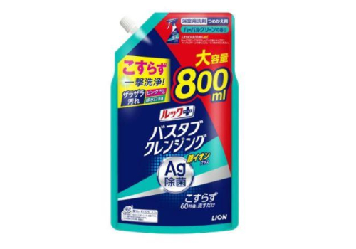  LION Look Silver Ion Plus Чистящее средство для ванной комнаты быстрого действия, с ионами серебра и ароматом трав и мяты, сменная упаковка с крышкой 800мл., фото 1 