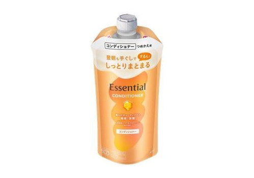  КАО Кондиционер для сухих и повреждённых волос "Essential" разглаживающий кутикулу "Увлажнение" 300 мл, мягкая упаковка с крышкой, фото 1 