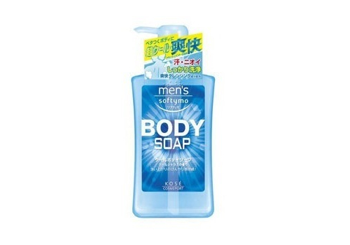  KOSE Mens Softymo Cool Body Soap Мужское жидкое мыло для тела, с охлаждающим эффектом и цитрусовым ароматом 550 мл., фото 1 