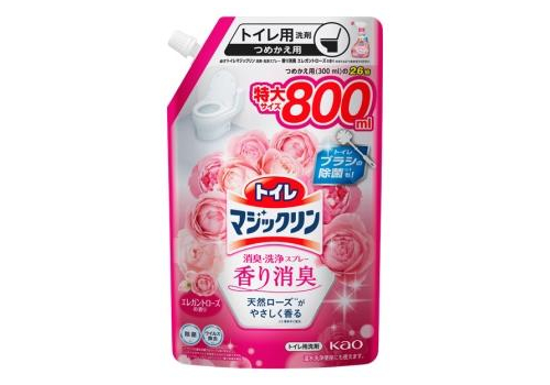  KAO Чистящее и дезодорирующее средство для туалета Toilet Magiclean с ароматом роз запаска  800мл., фото 1 
