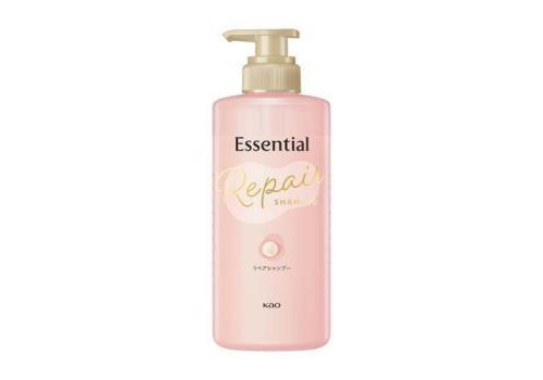  KAO Шампунь для повреждённых волос Essential разглаживающий кутикулу Увлажнение и восстановление 450 мл, фото 1 