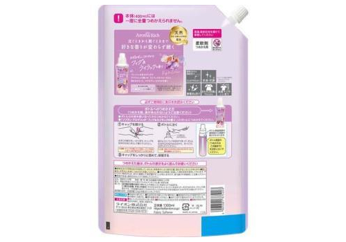  LION Aroma Rich кондиционер для белья аромат: инжир,сирень запаска с крышкой 1300мл, фото 2 
