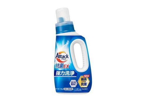  KAO Attack Antibacterial EX Жидкое концентрированное антибактериальное средство для стирки, с защитой белых вещей от желтизны, с ароматом чистоты и свежести, 720 г., фото 1 