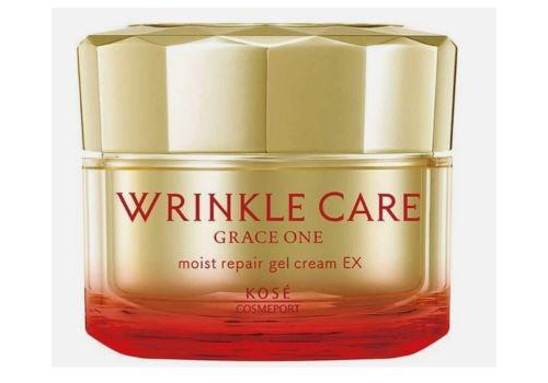  KOSE Grace One Wrinkle Care Moist Repair Gel Cream Антивозрастной крем гелевого типа (7в1) с ниацинамидом, гиалуроновой кислотой, коллагеном и маточным молочком,100г., фото 1 